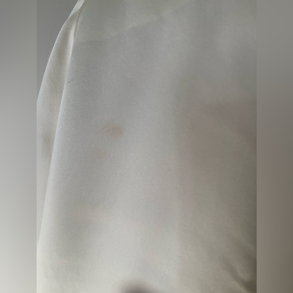 Notations Silk Embroidered Ivory Bomber Jacket L READ - Picture 2 of 7